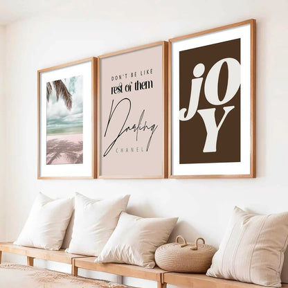 Quote  Wall   Art  Paintings for Living Room - Wall Poster With frames