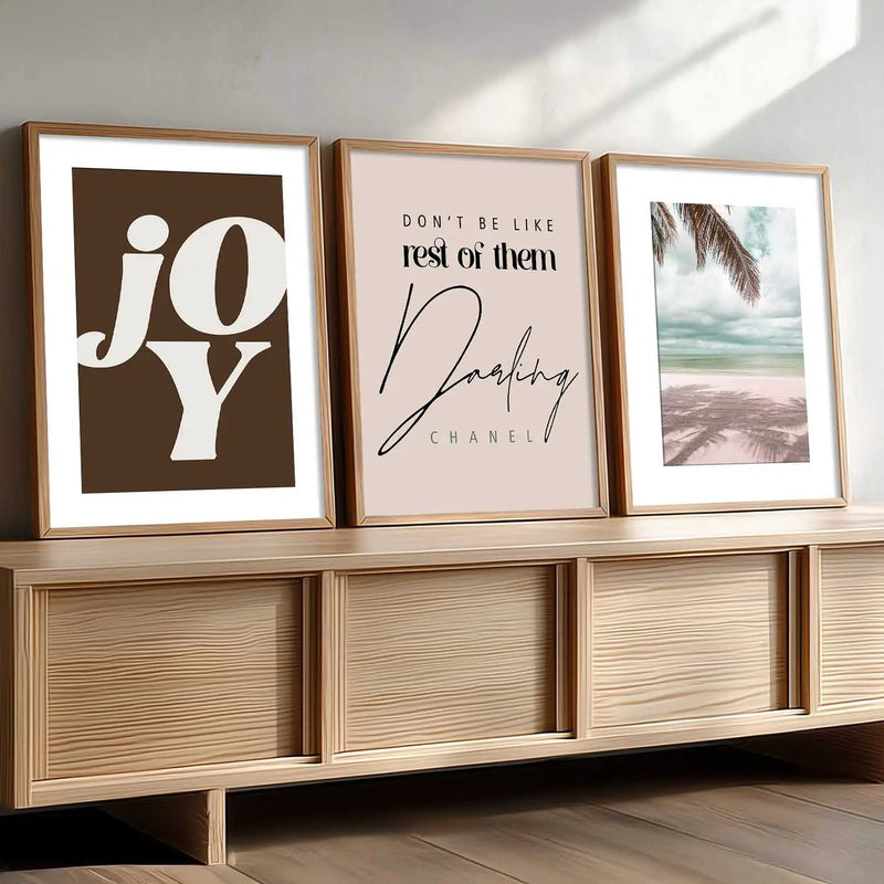 Quote  Wall   Art  Paintings for Living Room - Wall Poster With frames