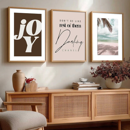 Quote  Wall   Art  Paintings for Living Room - Wall Poster With frames