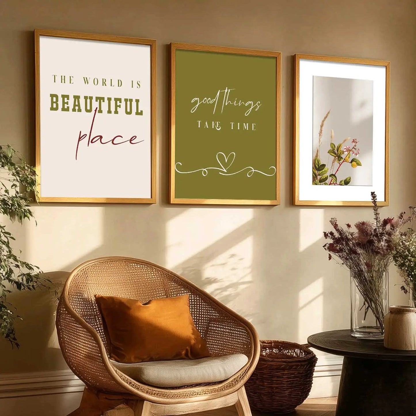 Quote  Wall   Art  Paintings for Living Room - Wall Poster With frames