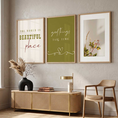 Quote  Wall   Art  Paintings for Living Room - Wall Poster With frames