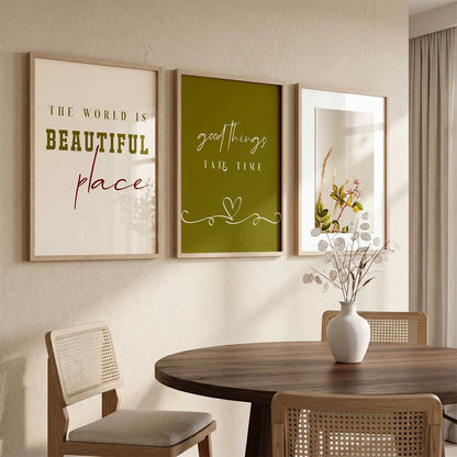 Quote  Wall   Art  Paintings for Living Room - Wall Poster With frames