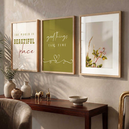 Quote  Wall   Art  Paintings for Living Room - Wall Poster With frames