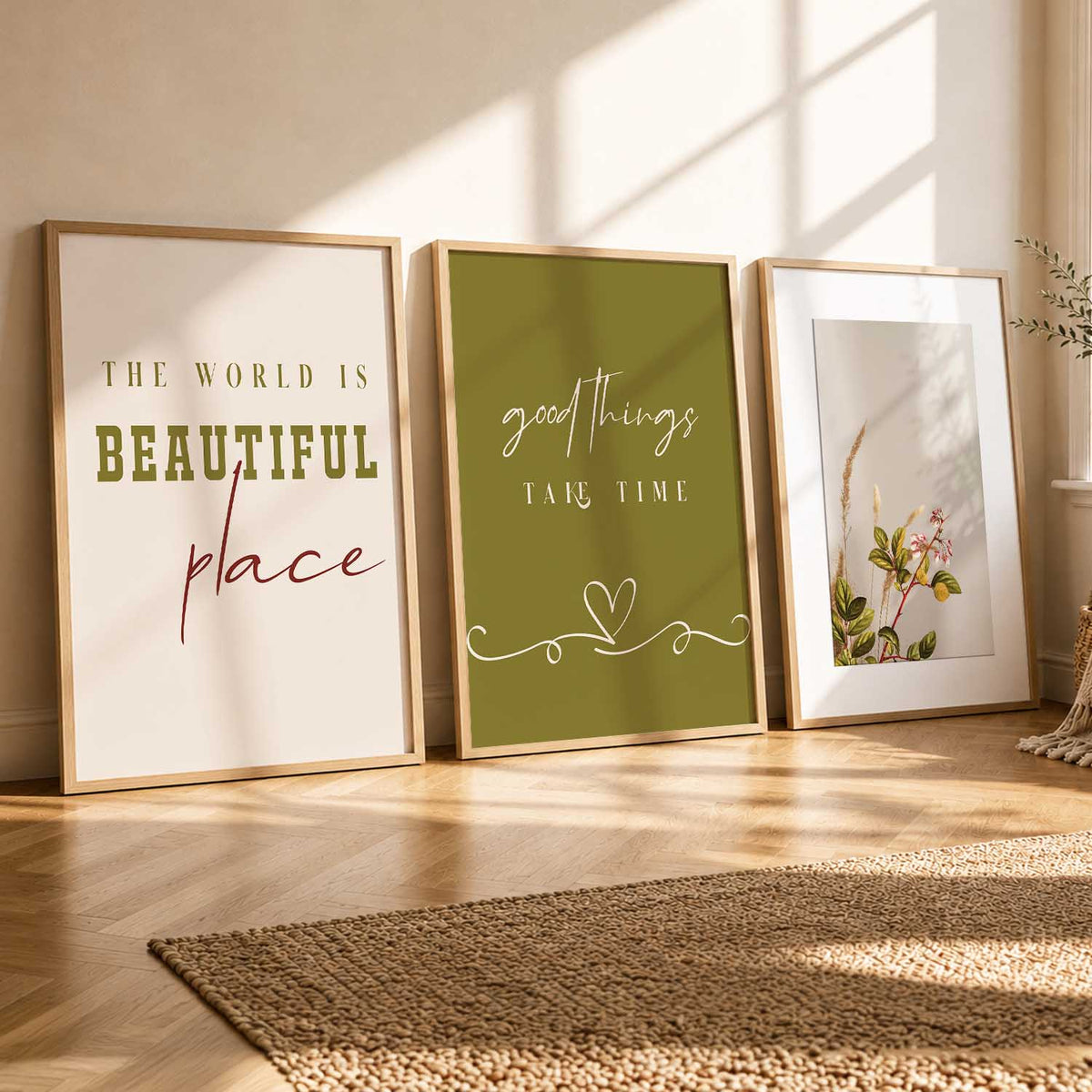 Quote  Wall   Art  Paintings for Living Room - Wall Poster With frames