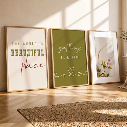 Quote  Wall   Art  Paintings for Living Room - Wall Poster With frames