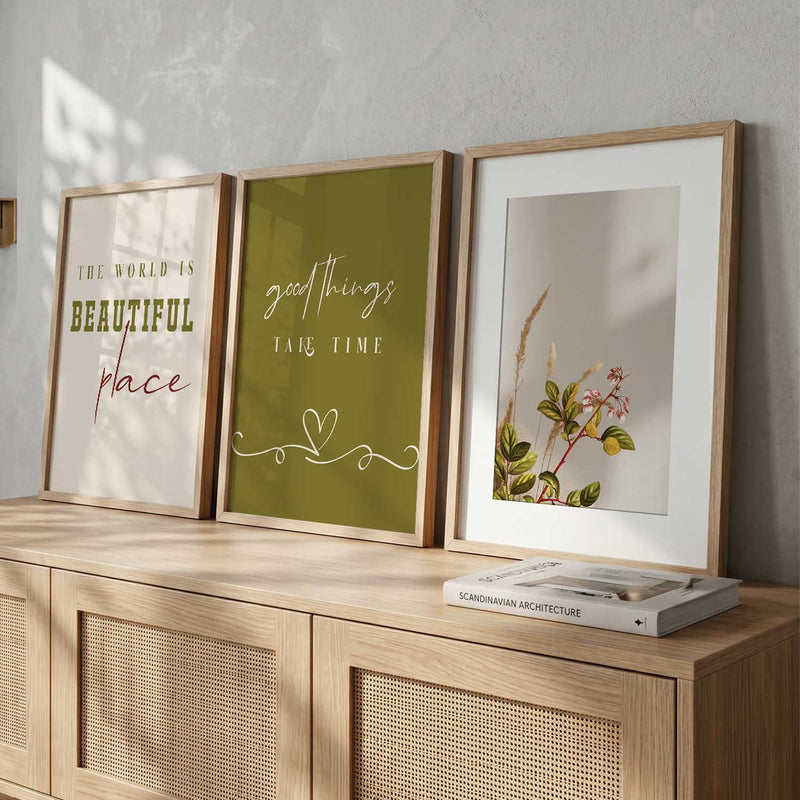 Quote  Wall   Art  Paintings for Living Room - Wall Poster With frames