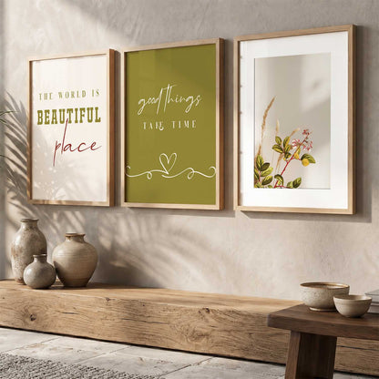 Quote  Wall   Art  Paintings for Living Room - Wall Poster With frames