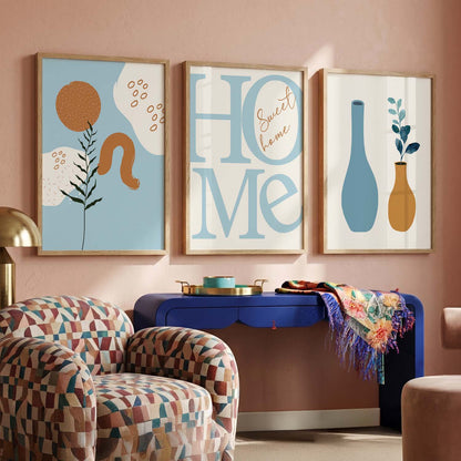 Boho Wall  Art Paintings for Living Room - Wall Poster With frames