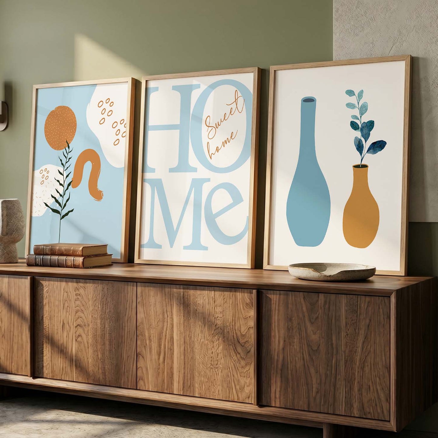 Boho Wall  Art Paintings for Living Room - Wall Poster With frames