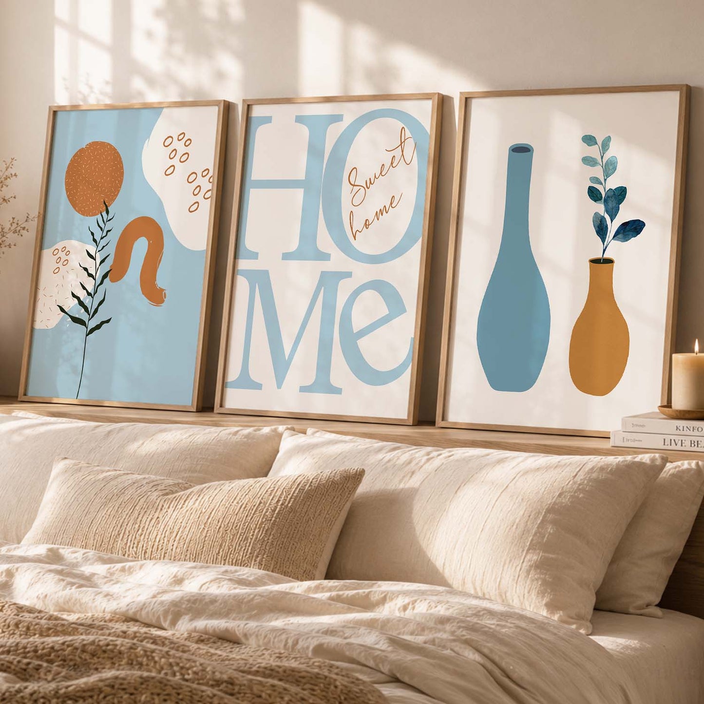 Boho Wall  Art Paintings for Living Room - Wall Poster With frames