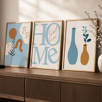 Boho Wall  Art Paintings for Living Room - Wall Poster With frames
