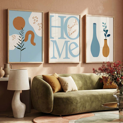 Boho Wall  Art Paintings for Living Room - Wall Poster With frames