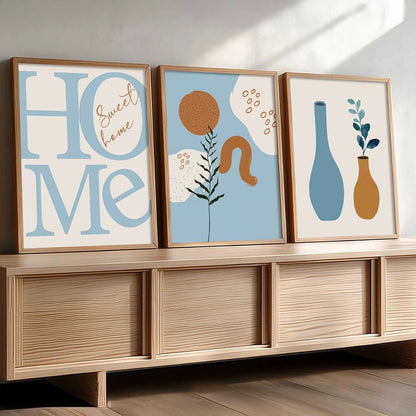 Boho Wall  Art Paintings for Living Room - Wall Poster With frames