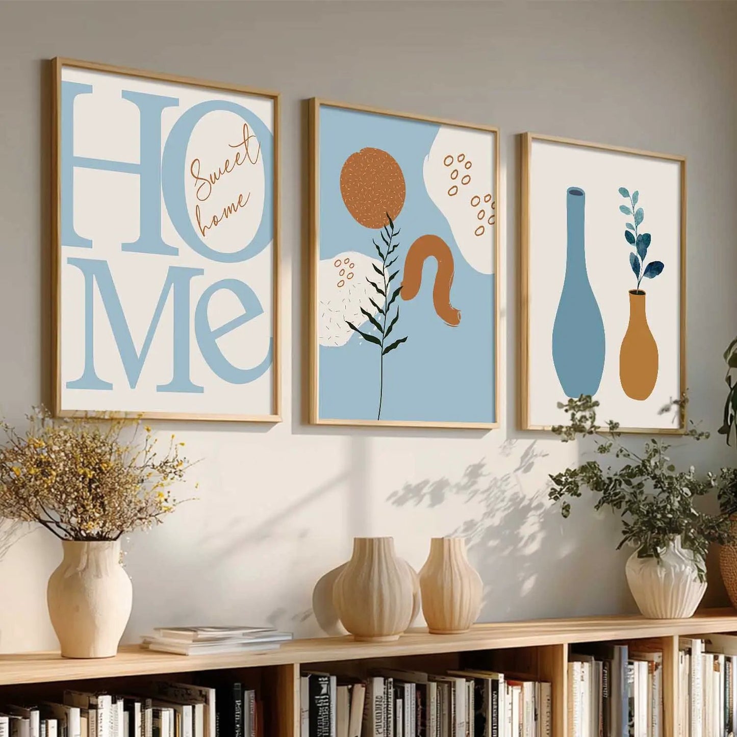 Boho Wall  Art Paintings for Living Room - Wall Poster With frames