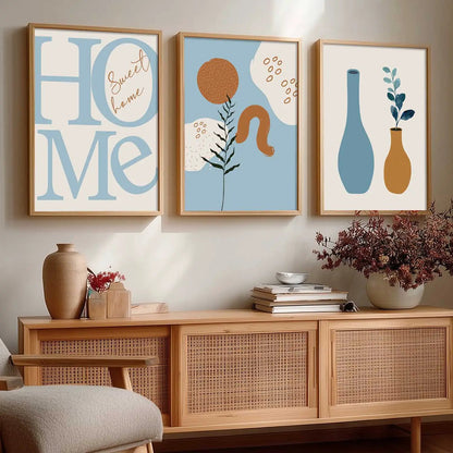 Boho Wall  Art Paintings for Living Room - Wall Poster With frames