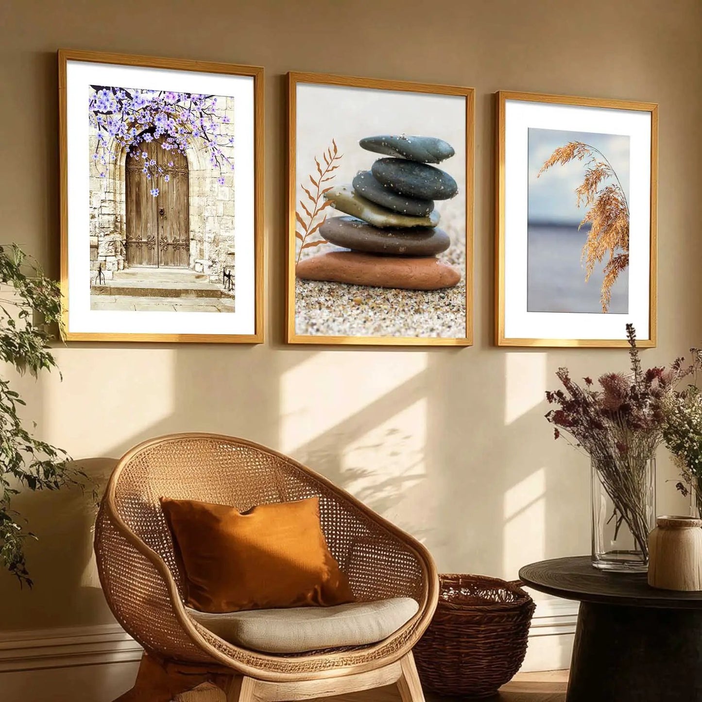 Boho   Wall   Art  Paintings for Living Room - Wall Poster With frames