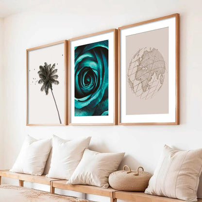 Boho  Wall Art Paintings for Living Room - Wall Poster With frames