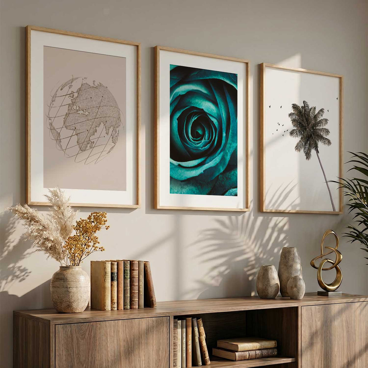Boho  Wall Art Paintings for Living Room - Wall Poster With frames