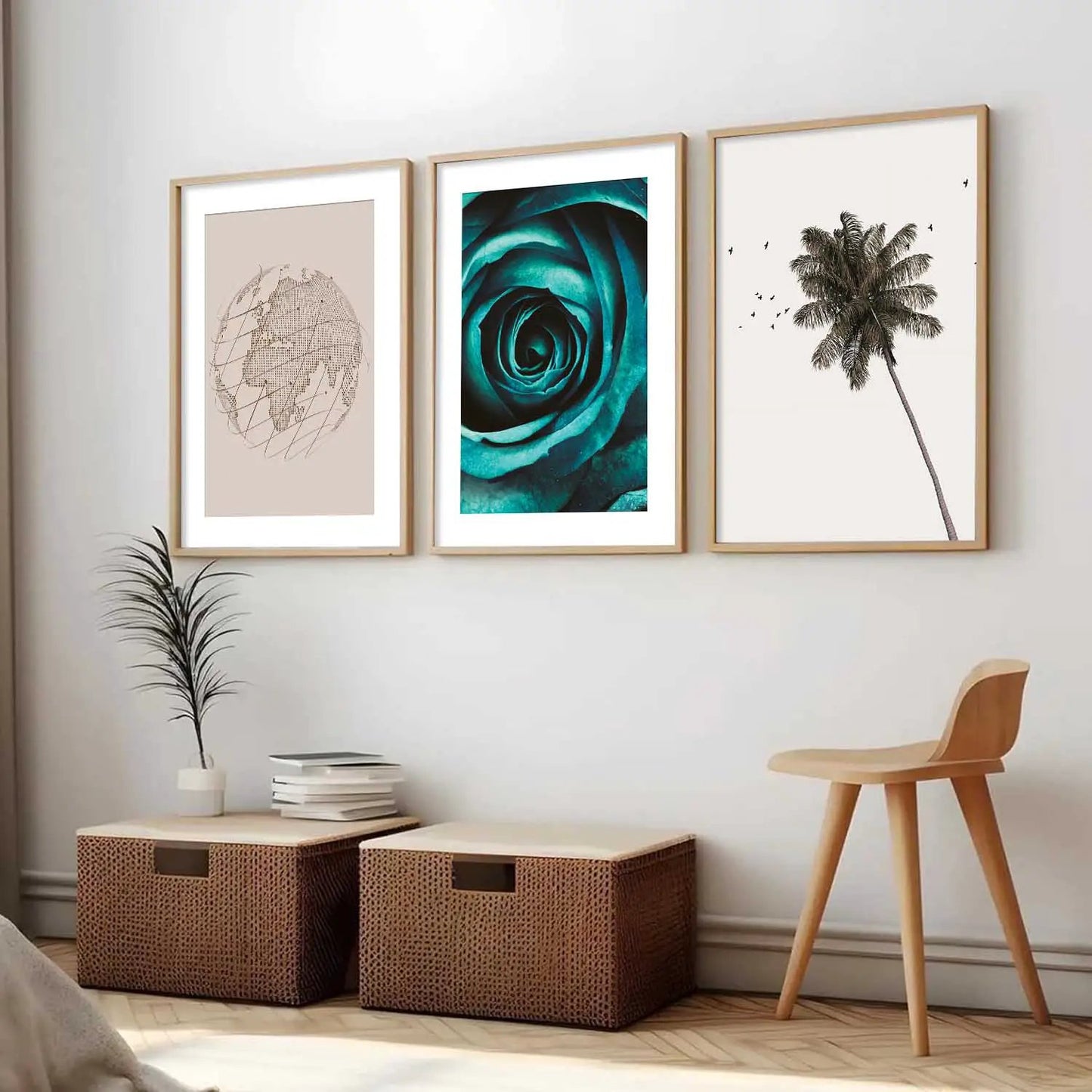 Boho  Wall Art Paintings for Living Room - Wall Poster With frames