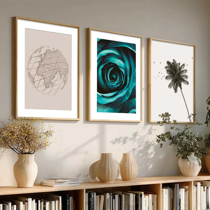 Boho  Wall Art Paintings for Living Room - Wall Poster With frames