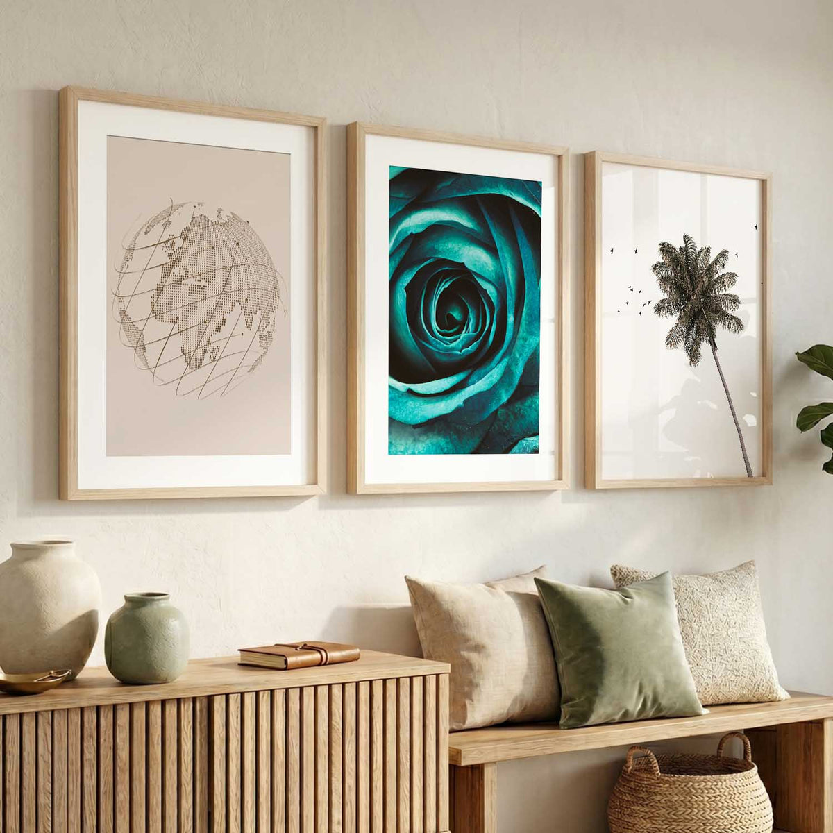 Boho  Wall Art Paintings for Living Room - Wall Poster With frames