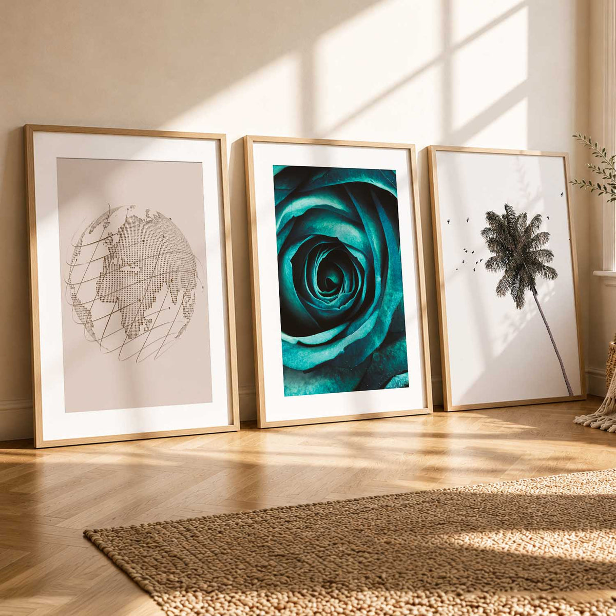 Boho  Wall Art Paintings for Living Room - Wall Poster With frames