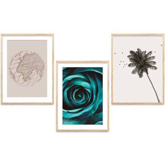 Boho  Wall Art Paintings for Living Room - Wall Poster With frames