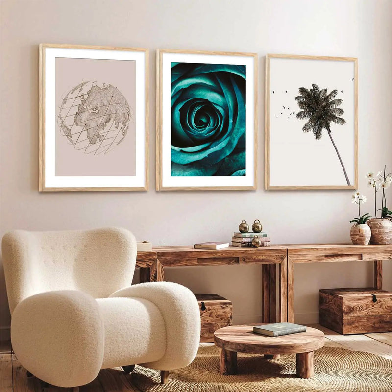 Boho  Wall Art Paintings for Living Room - Wall Poster With frames