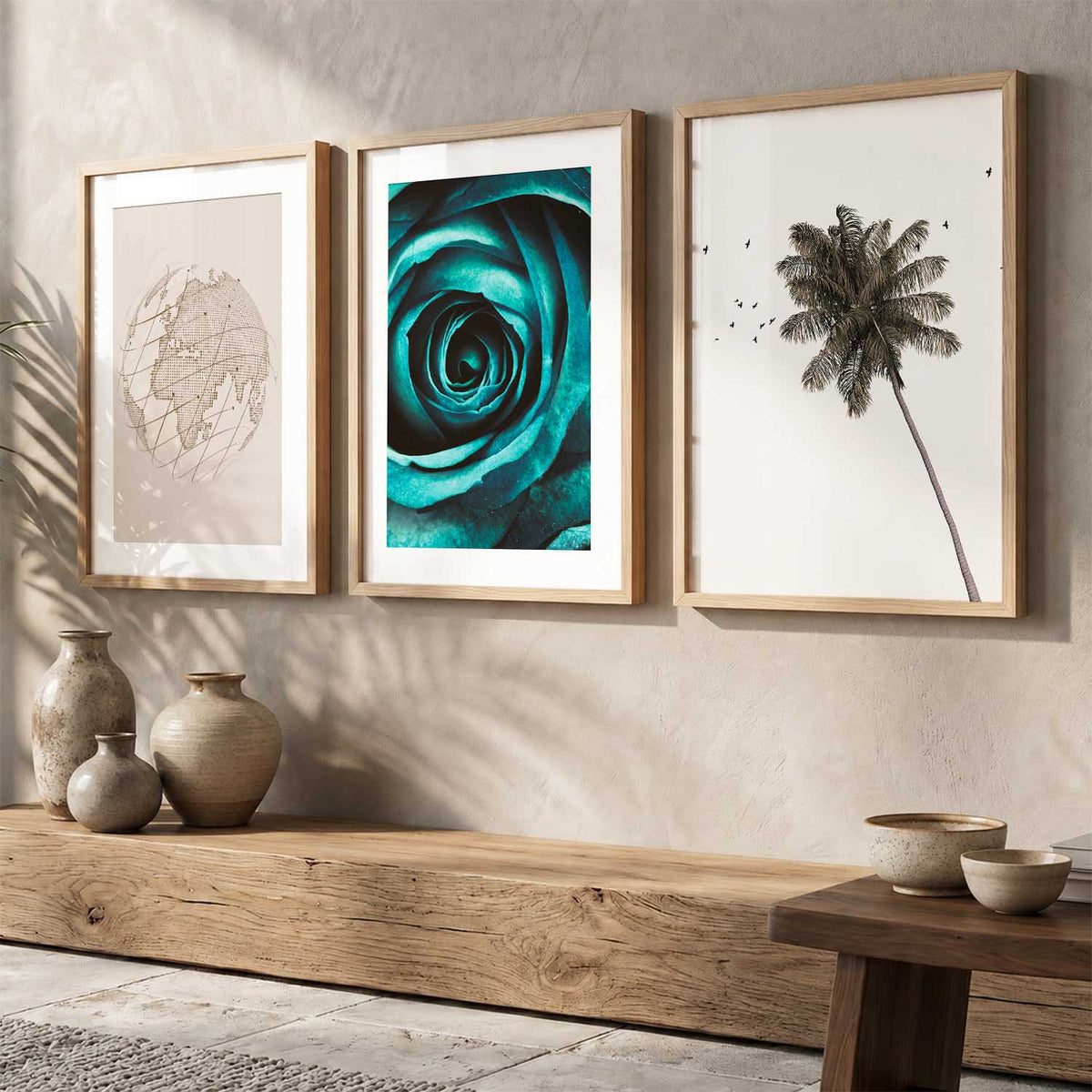 Boho  Wall Art Paintings for Living Room - Wall Poster With frames