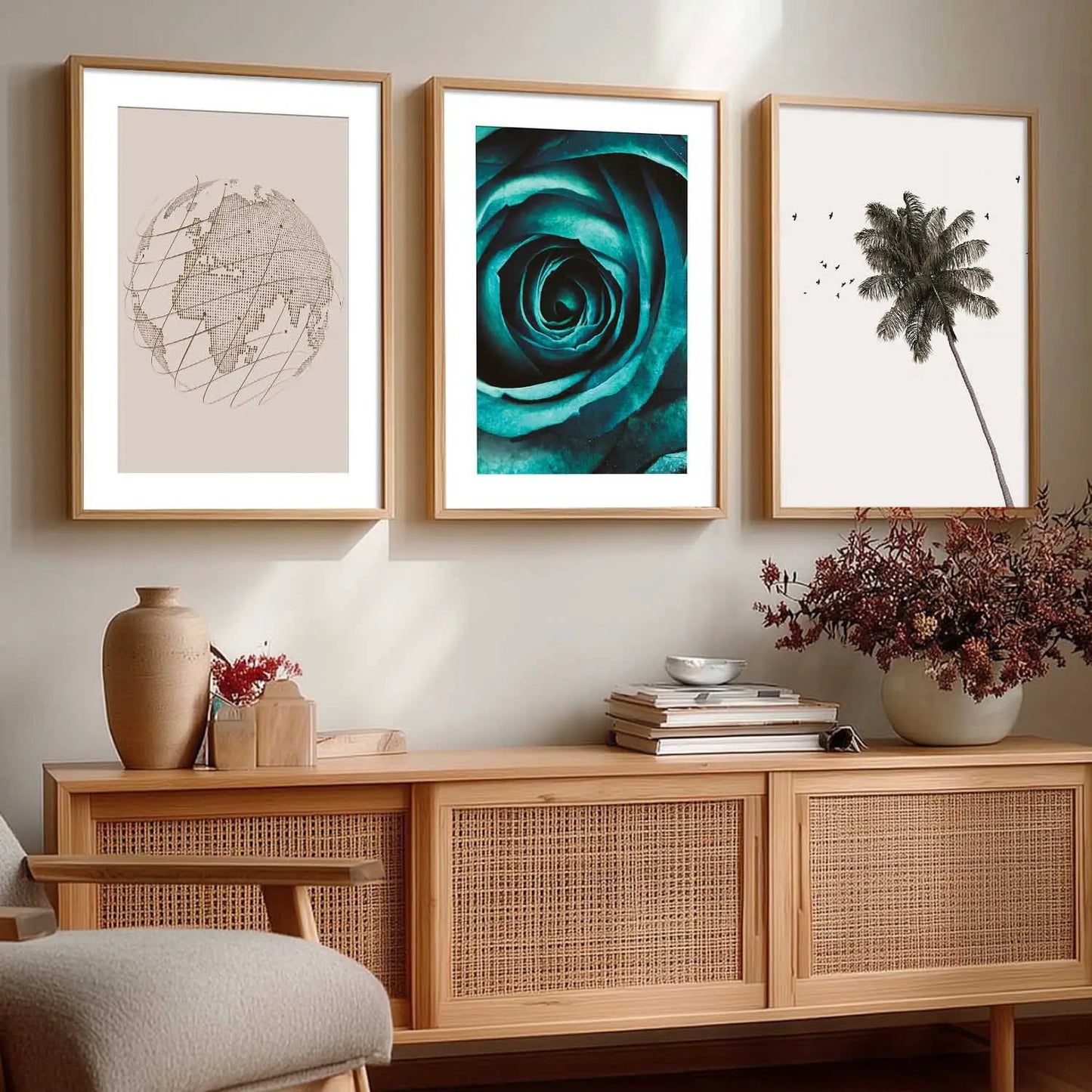 Boho  Wall Art Paintings for Living Room - Wall Poster With frames