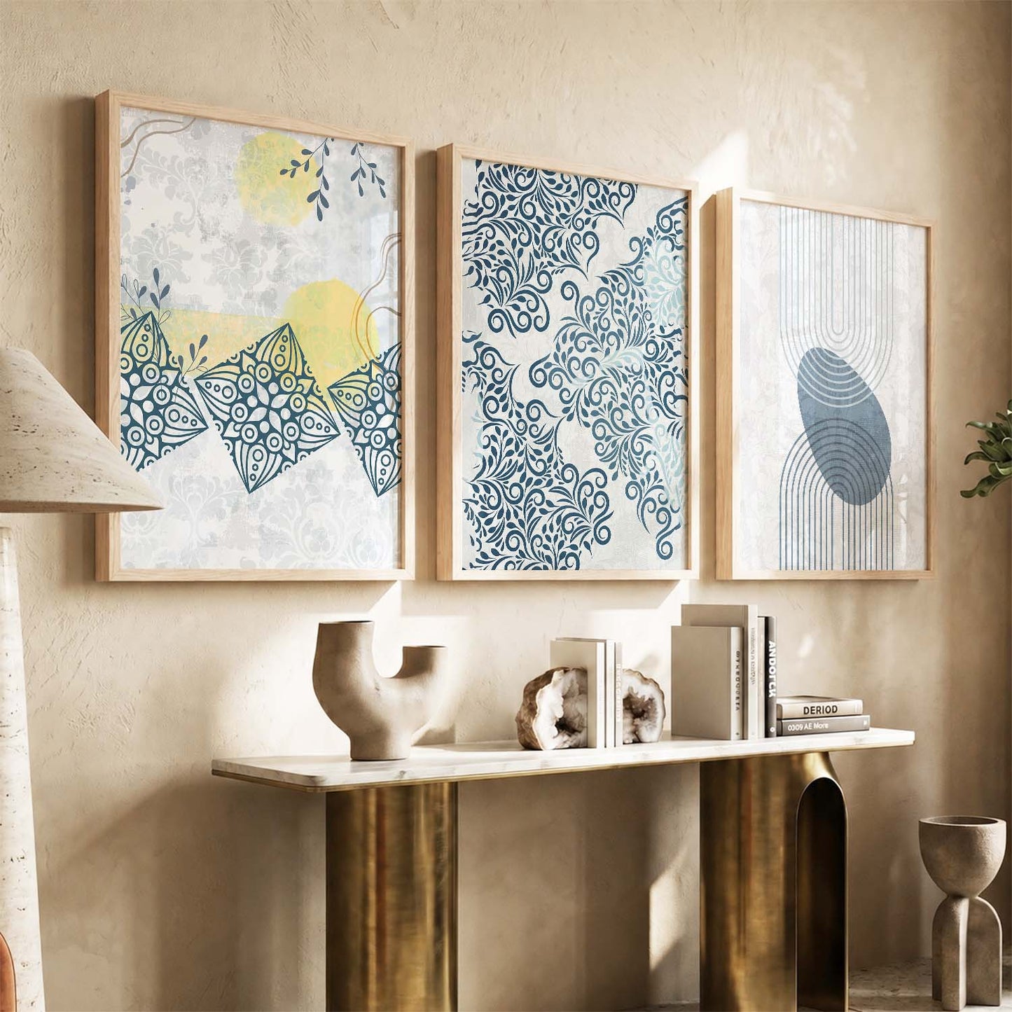 Boho  Wall   Art  Paintings for Living Room - Wall Poster With frames