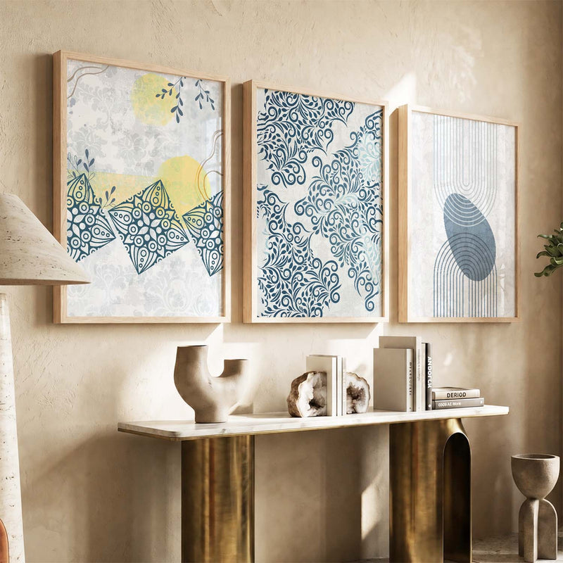 Boho  Wall   Art  Paintings for Living Room - Wall Poster With frames