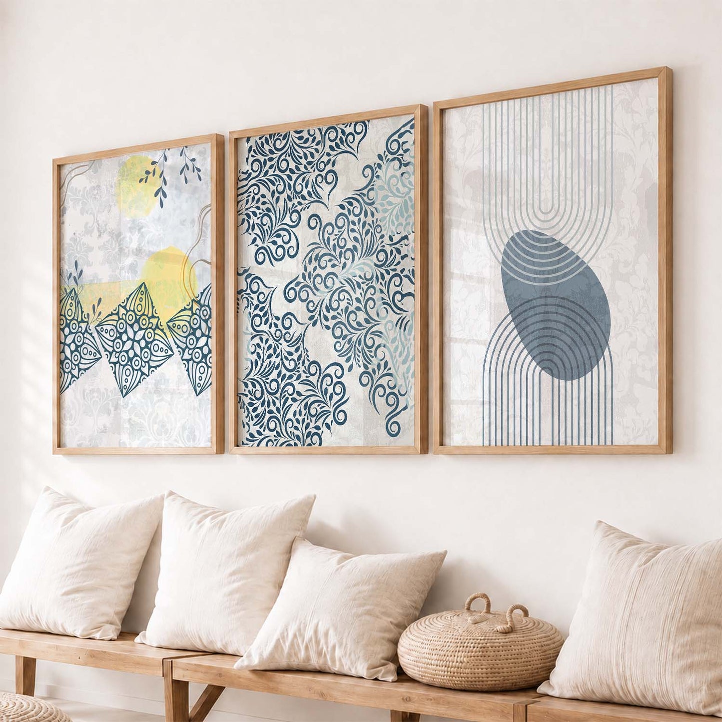 Boho  Wall   Art  Paintings for Living Room - Wall Poster With frames