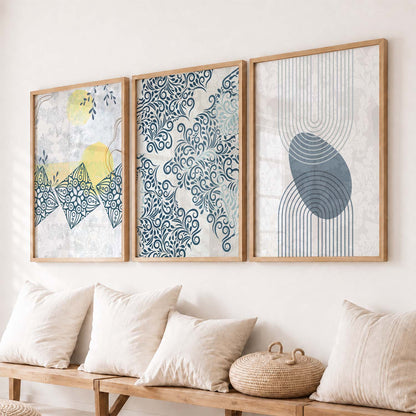 Boho  Wall   Art  Paintings for Living Room - Wall Poster With frames