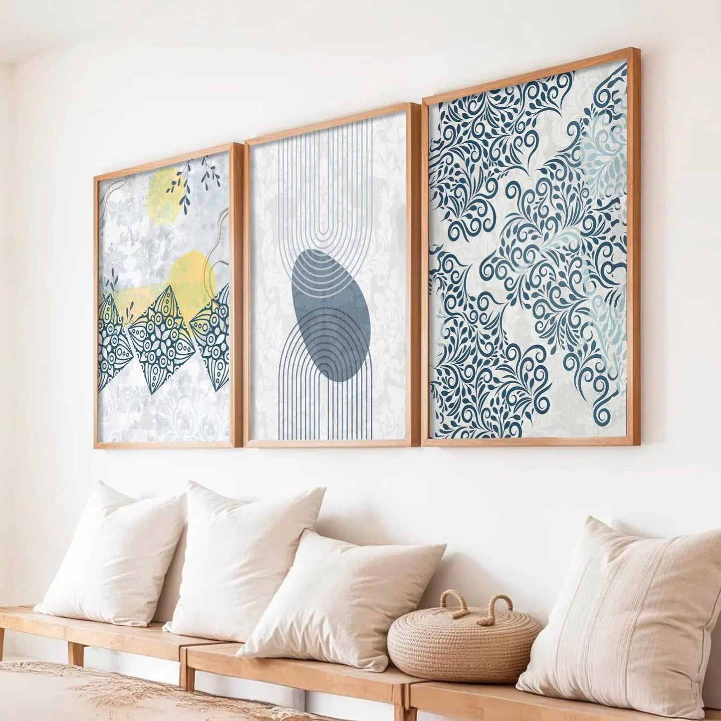 Boho  Wall   Art  Paintings for Living Room - Wall Poster With frames