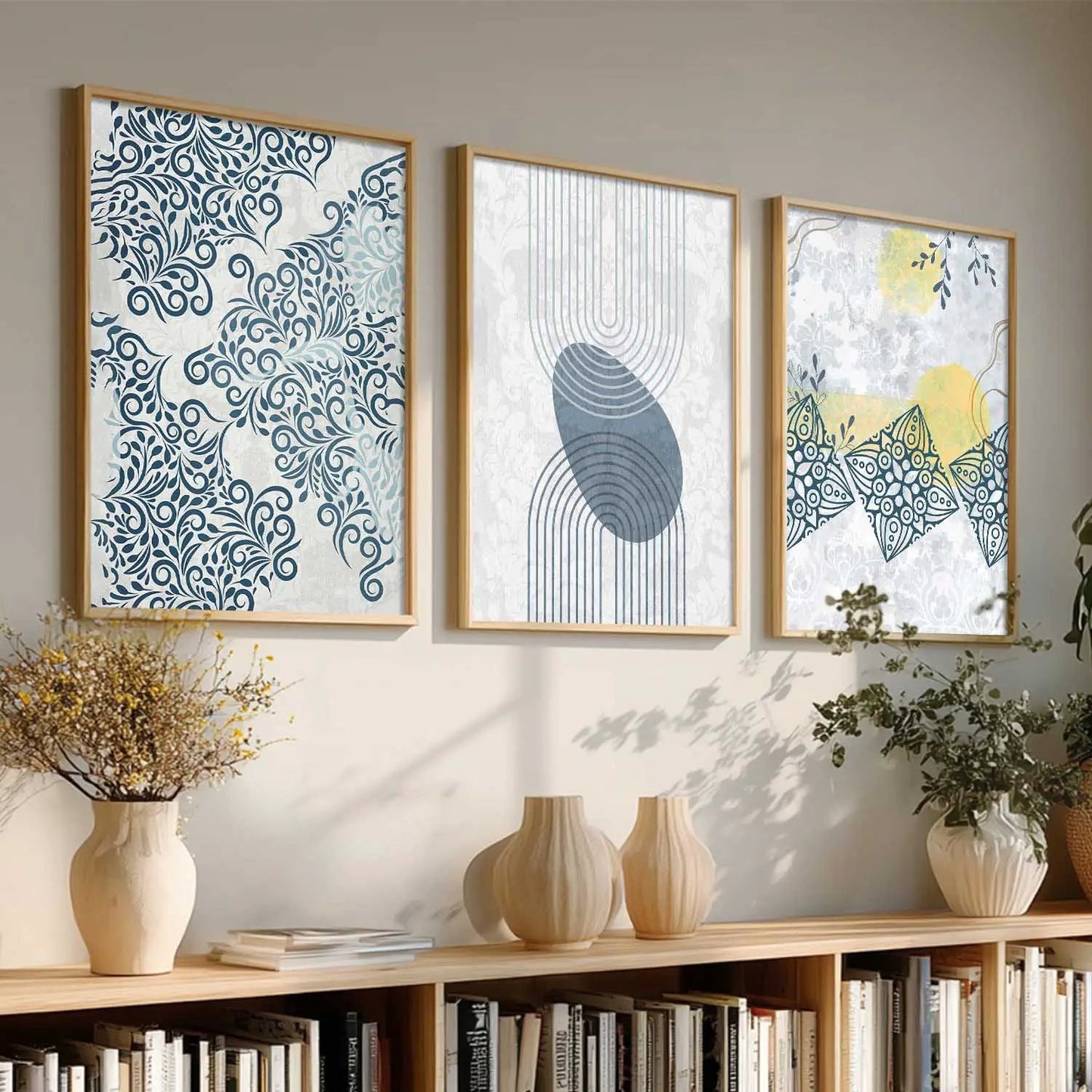 Boho  Wall   Art  Paintings for Living Room - Wall Poster With frames