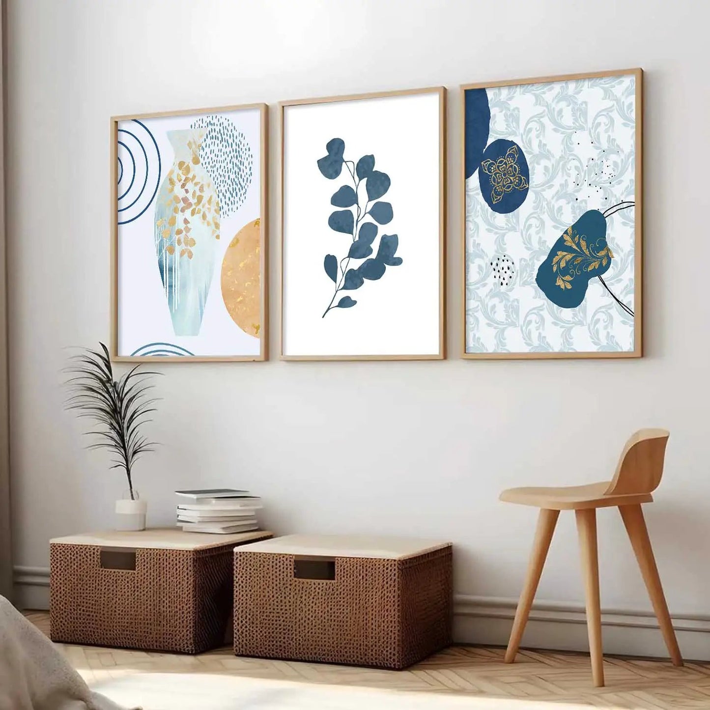 Boho  Wall  Art Paintings for Living Room - Wall Poster With frames
