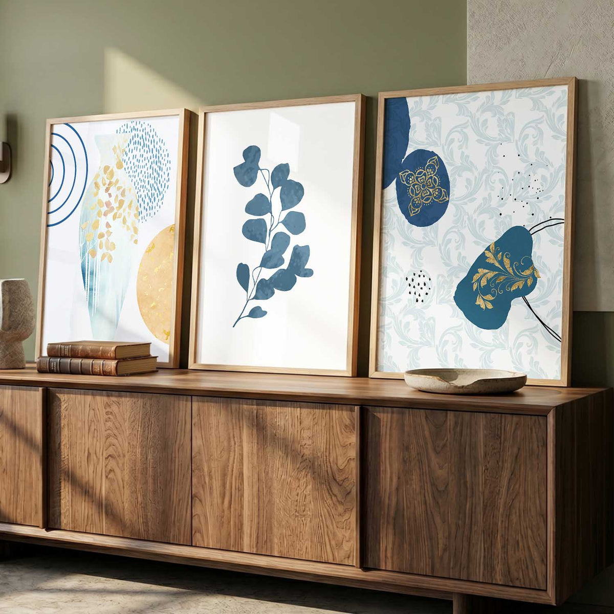 Boho  Wall  Art Paintings for Living Room - Wall Poster With frames