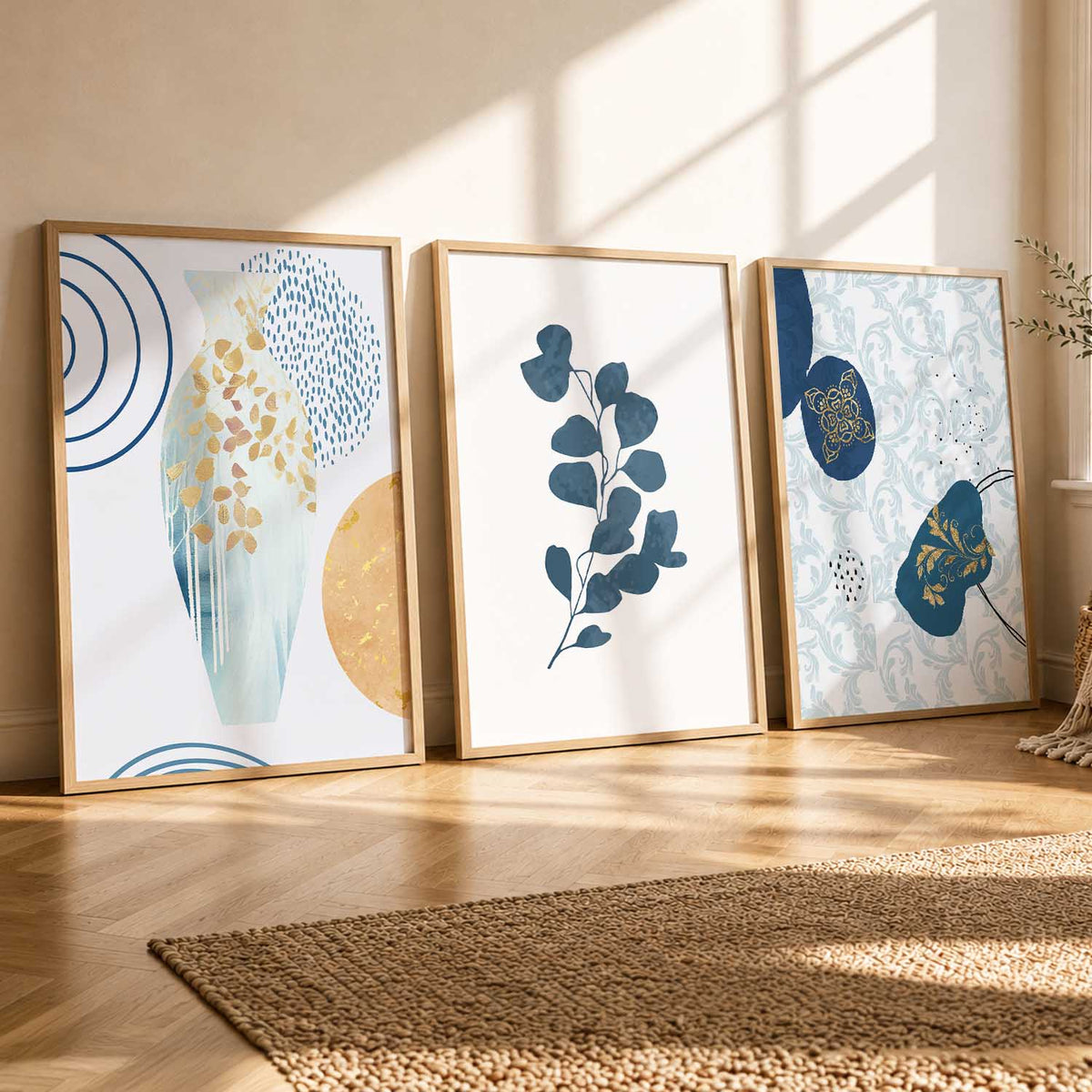 Boho  Wall  Art Paintings for Living Room - Wall Poster With frames
