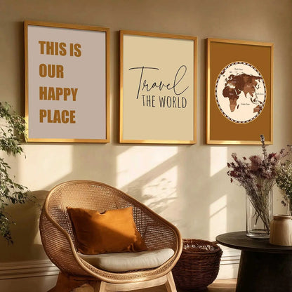 Quote  Wall   Art  Paintings for Living Room - Wall Poster With frames