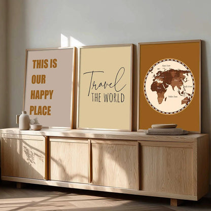 Quote  Wall   Art  Paintings for Living Room - Wall Poster With frames