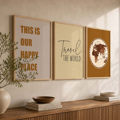 Quote  Wall   Art  Paintings for Living Room - Wall Poster With frames