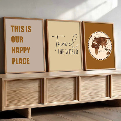 Quote  Wall   Art  Paintings for Living Room - Wall Poster With frames