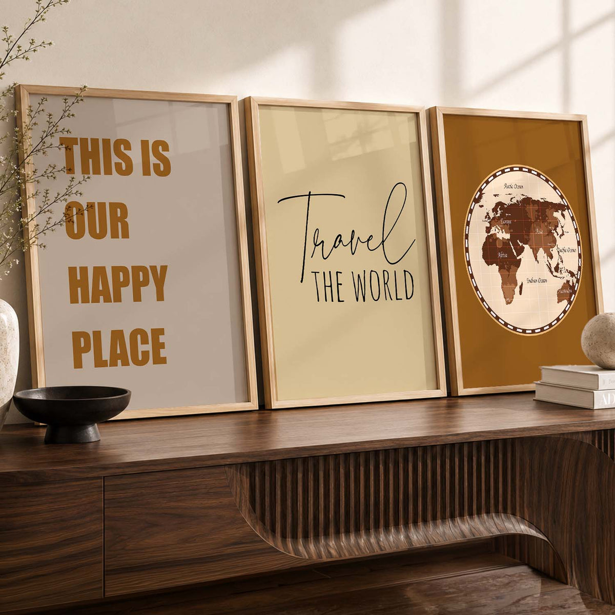 Quote  Wall   Art  Paintings for Living Room - Wall Poster With frames