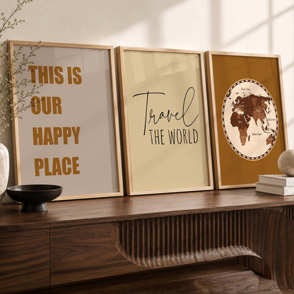 Quote  Wall   Art  Paintings for Living Room - Wall Poster With frames