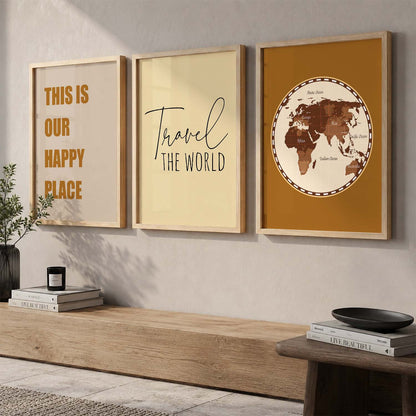 Quote  Wall   Art  Paintings for Living Room - Wall Poster With frames