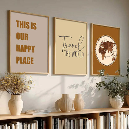 Quote  Wall   Art  Paintings for Living Room - Wall Poster With frames