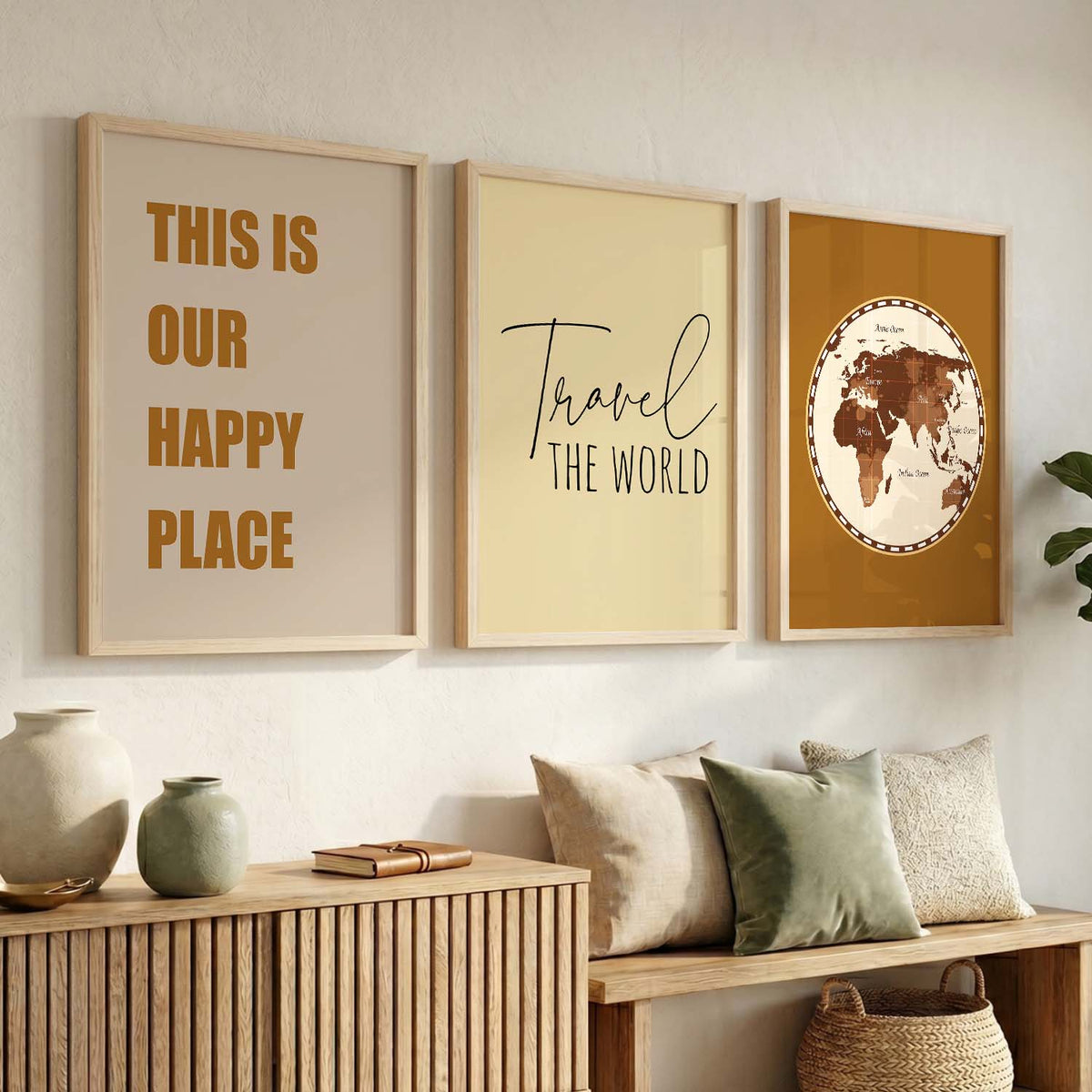 Quote  Wall   Art  Paintings for Living Room - Wall Poster With frames