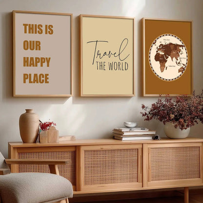 Quote  Wall   Art  Paintings for Living Room - Wall Poster With frames