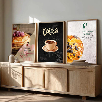 Cafe  Wall   Art  Paintings for Living Room - Wall Poster With frames